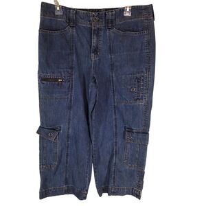 Eddie Bauer Dark Blue Cargo Capris